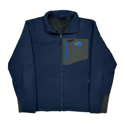 The North Face Fleece Jacket - Large Blue Polyester