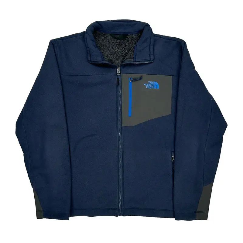 The North Face Fleece Jacket - Large Blue Polyester