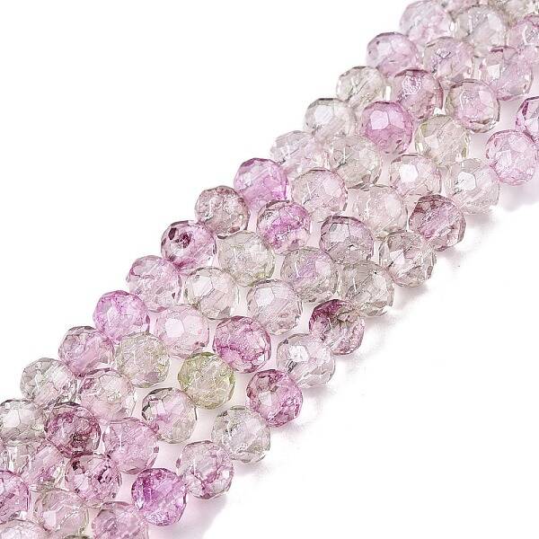 Transparent Glass Beads Strands