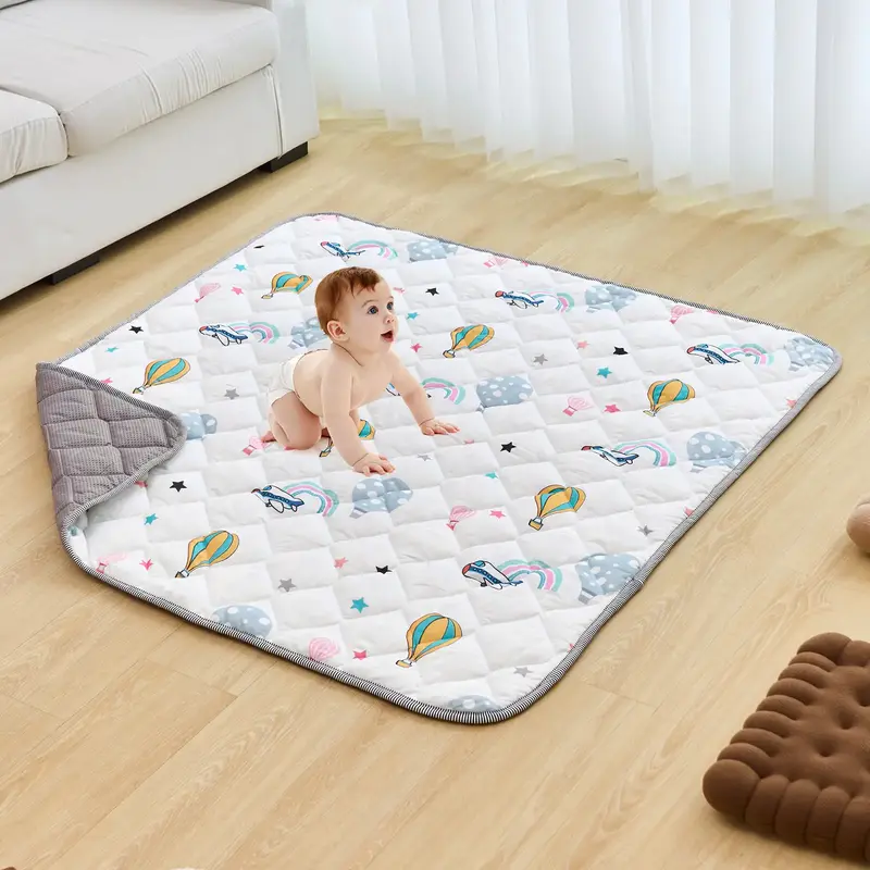 VEVOR Baby Play Mat, 50x50 Baby Crawling Mat, Non-Slip One-Piece Soft Baby Playmat, Foldable Floor Mat, Waterproof Ac...