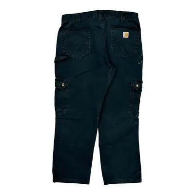 Carhartt Cargo Carpenter Trousers - 36? Waist Navy Cotton