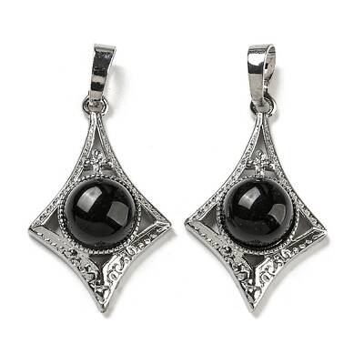 Natural Obsidian Pendants
