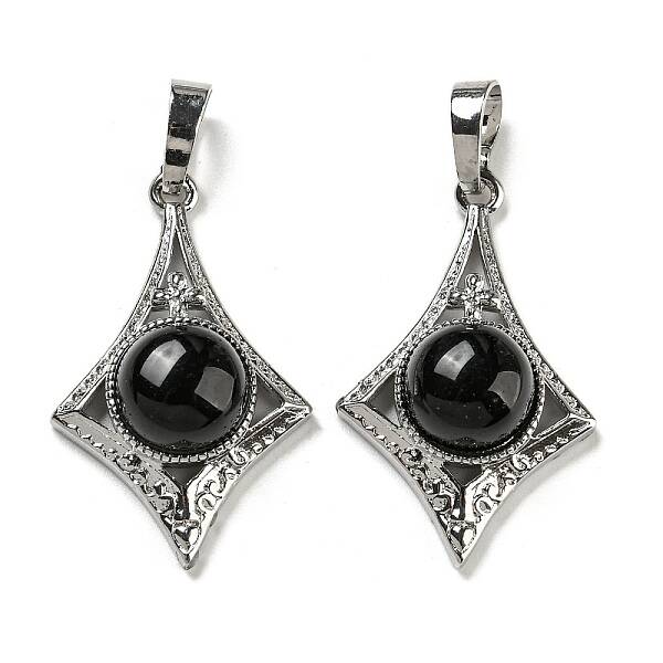 Natural Obsidian Pendants