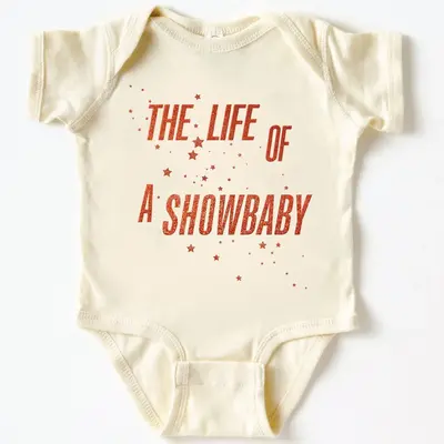 (100% Cotton) The Life of A Showbaby Baby Onesie – Cute & Funny Baby Bodysuits Design for Babies, Music gift