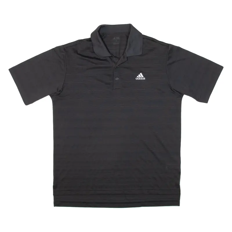ADIDAS Mens Polo Shirt Black L