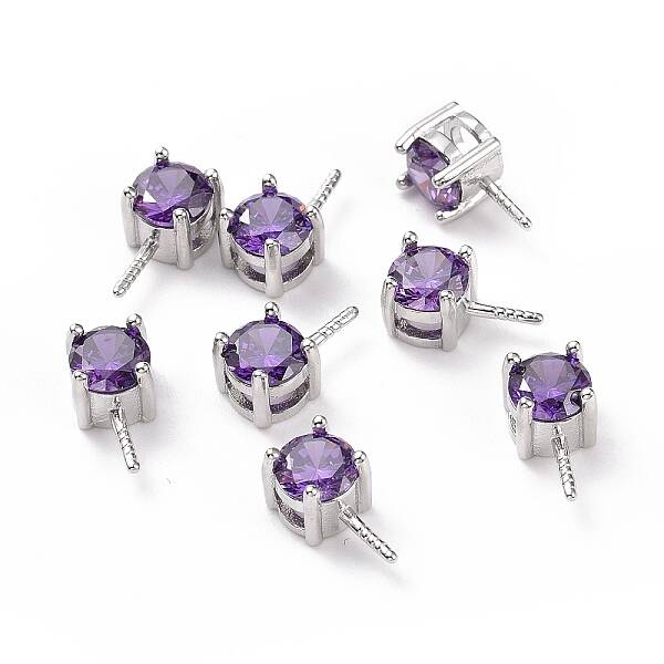 Rhodium Plated 925 Sterling Silver Peg Bails