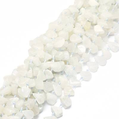 Raw Rough Natural Rainbow Moonstone Beads Strands