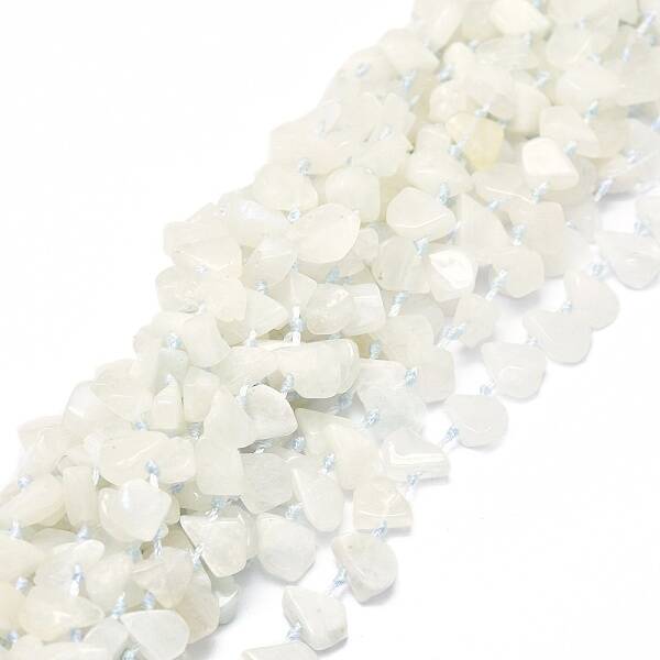 Raw Rough Natural Rainbow Moonstone Beads Strands