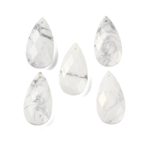 Natural Howlite Pendants