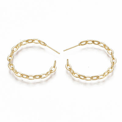 Brass Stud Earrings