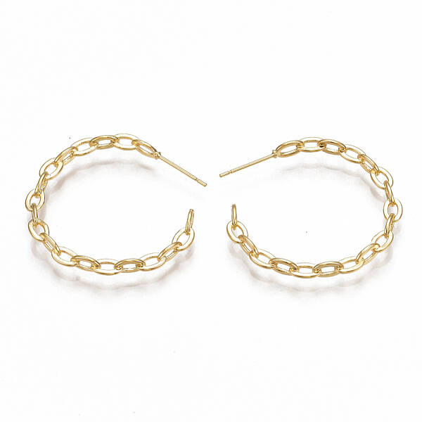 Brass Stud Earrings
