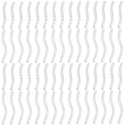 60Pcs 2 Style Brass Tube Beads