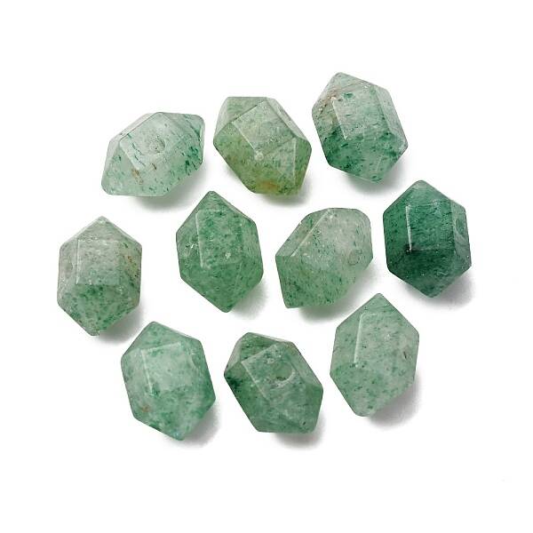 Natural Green Strawberry Quartz Beads