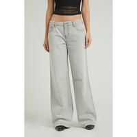 Pacsun Women's Casey Light Gray Dart Low Rise Baggy Jeans