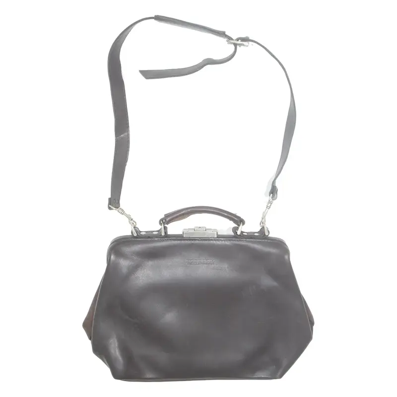 BOSBOOM Womens Shoulder Bag Brown Leather