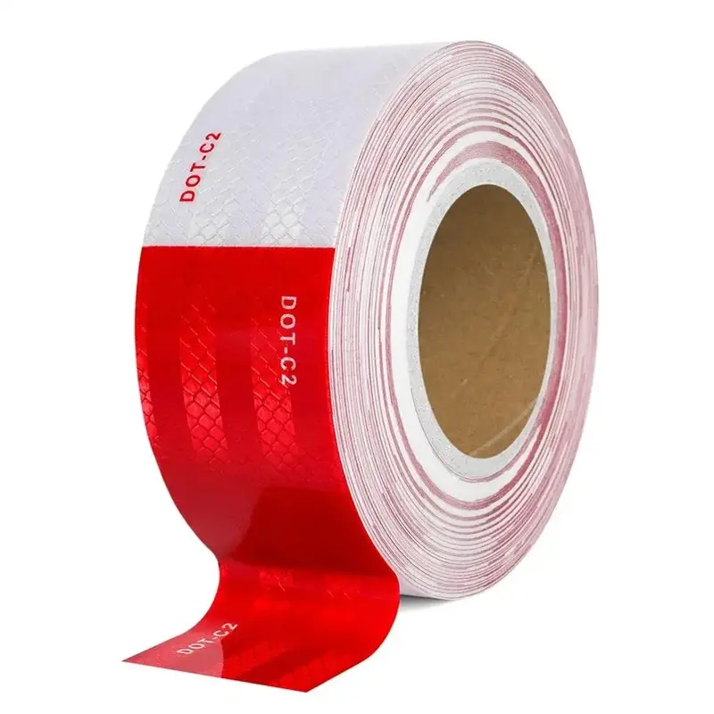 Reflective Strips, 1 Roll Waterproof Traffic Safety Road Warning Reflector, Self-adhesive Exterior Stickers for Car Truck SUV