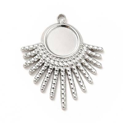 Non-Tarnish 304 Stainless Steel Pendant Cabochon Settings