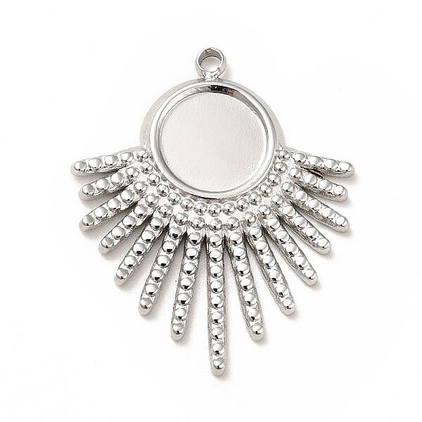 Non-Tarnish 304 Stainless Steel Pendant Cabochon Settings