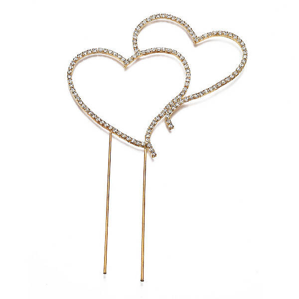 Brass Rhinestone Cake Topper