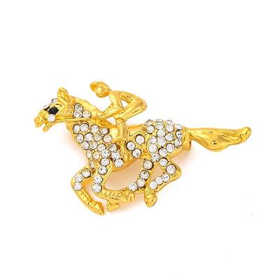 Zinc Alloy Crystal Rhinestone Brooch