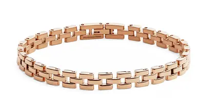 Daniel wellington Fashion Bronze Bracelet Made of Steel 3-Link DW004009 - Length: 18.5 cm