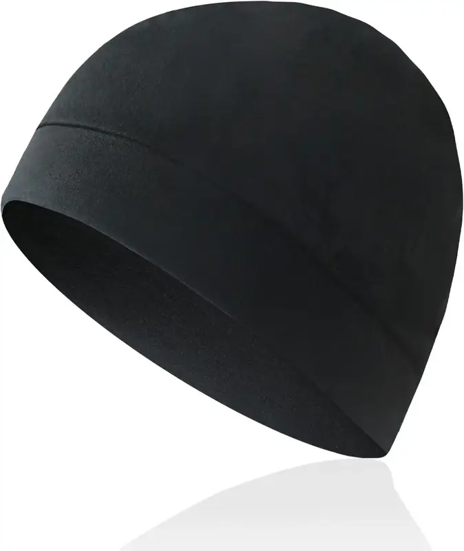 Lightweight Skull Cap Beanie for Men & Women – Soft Black Head Cover Ideal for Helmet Liner, Sleep, Night Use, and Daily We...