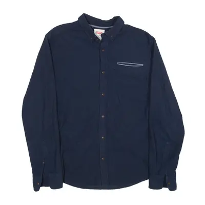 LEVI'S Shirt Blue Geometric Long Sleeve Mens M