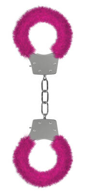 Pleasure Furry Handcuffs - Pink