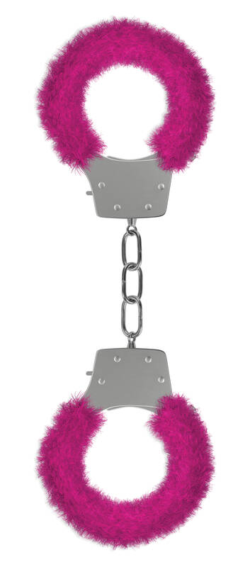 Pleasure Furry Handcuffs - Pink