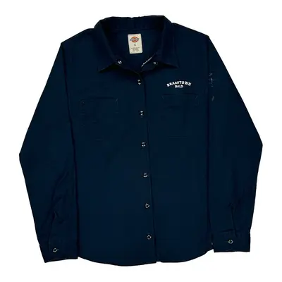 Brasstown Bald Dickies Shirt - Small Navy Polyester Blend