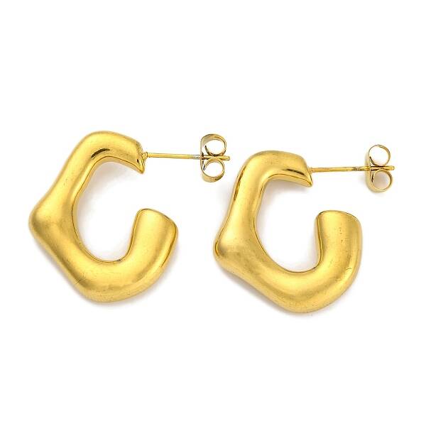 Ion Plating(IP) 304 Stainless Steel Stud Earrings