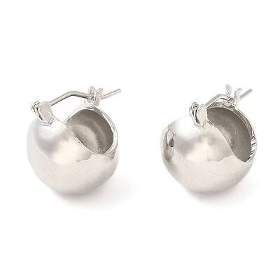 Rack Plating Brass Hoop Earrings for Women