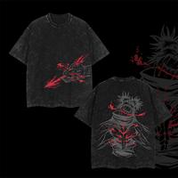 JJK Jujutsu Kaisen Anime Manga Choso Blood Manipulation 2 Sided Washed Tshirt, Hoodie Unisex Graphic Tees Cotton Streetwear T...