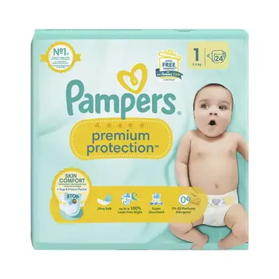 Pampers Premium Protection Size 1 (2-5kg) 24 layers