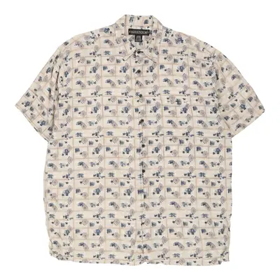 Addendum Hawaiian Shirt - Large Cream Viscose