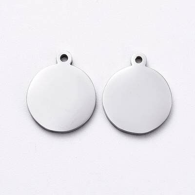 Non-Tarnish 304 Stainless Steel Stamping Blank Tag Charms