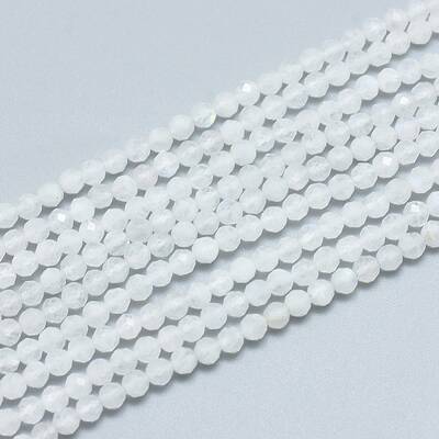 Natural Rainbow Moonstone Beads Strands