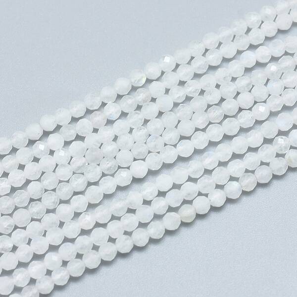 Natural Rainbow Moonstone Beads Strands