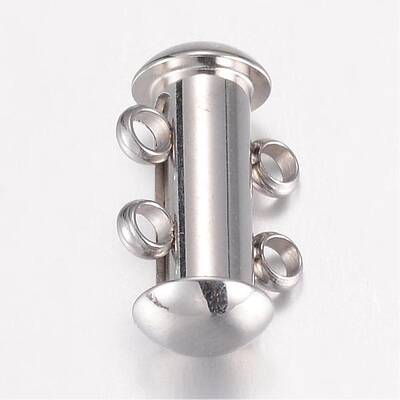 Tarnish Resistant 304 Stainless Steel Slide Lock Clasps