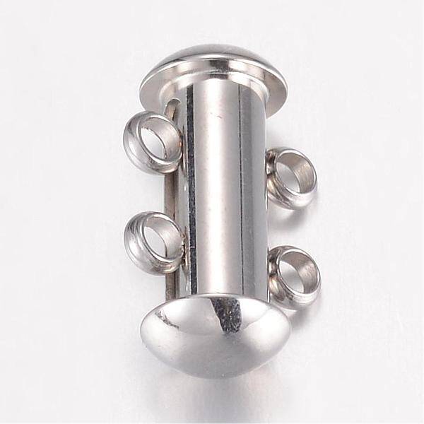 Tarnish Resistant 304 Stainless Steel Slide Lock Clasps