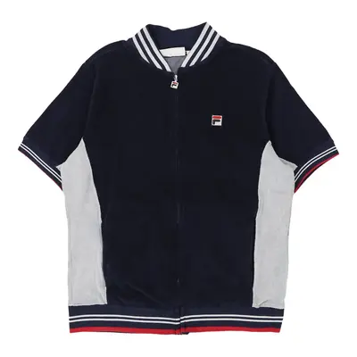 Fila Zip Up - Medium Navy Cotton Blend