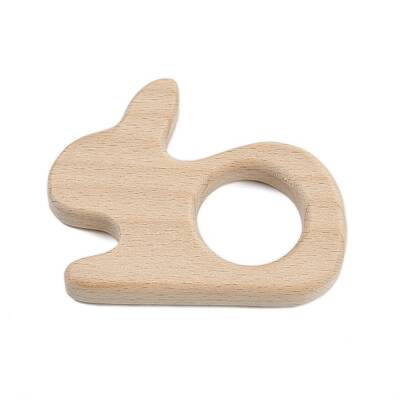 Natural Beech Wooden Baby Teething Toys