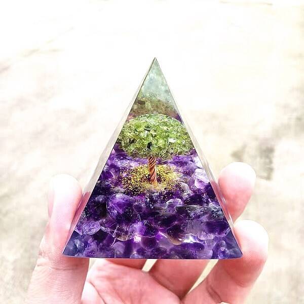 Orgonite Pyramid Resin Display Decorations