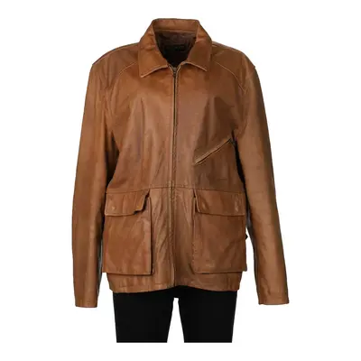 Ensto Leather Jacket - Large Brown Leather