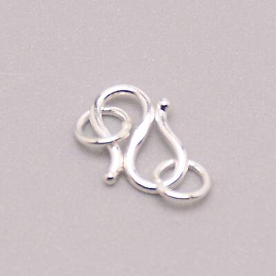925 Sterling Silver S Shape Clasps