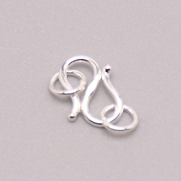 925 Sterling Silver S Shape Clasps