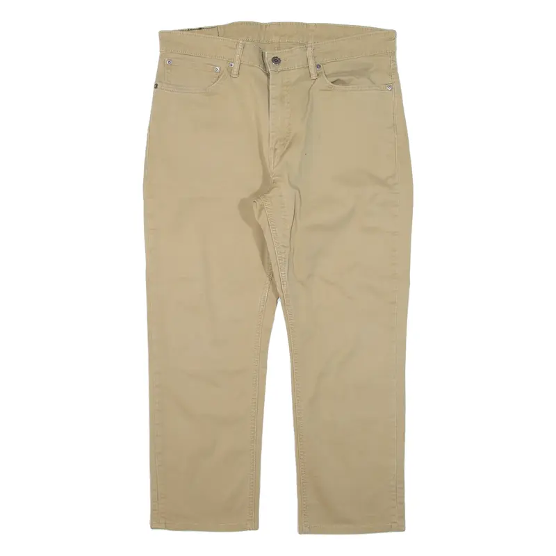 LEVI'S 511 Mens Trousers Beige Slim Straight W36 L25