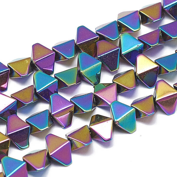 Electroplate Non-magnetic Synthetic Hematite Beads Strands