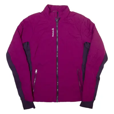 REEBOK Womens Jacket Purple Nylon M