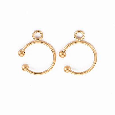 Ion Plating(IP) 304 Stainless Steel Ear Cuff Findings